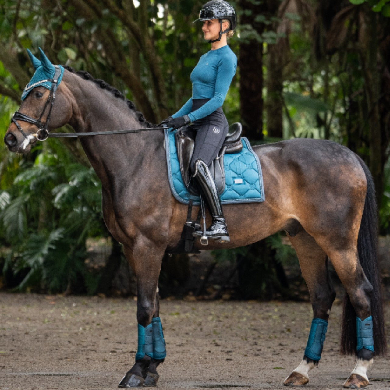 Dressurschabracke Teal Blue Schabracke