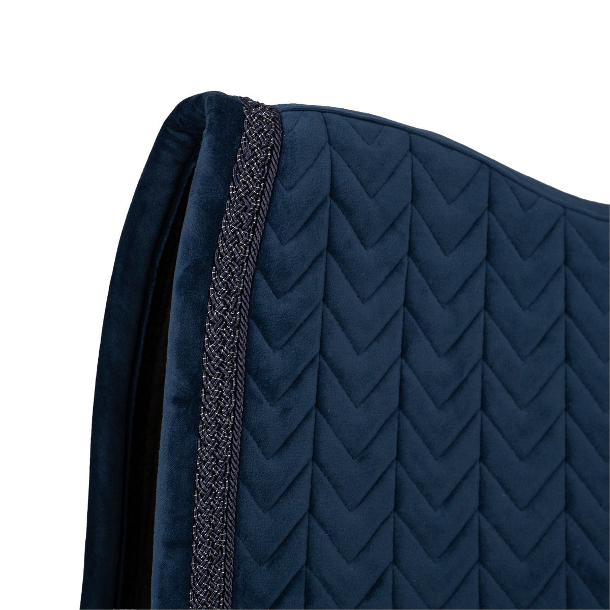 Dressuursjabrak Velvet Fishbone Plaited Glitter Rope