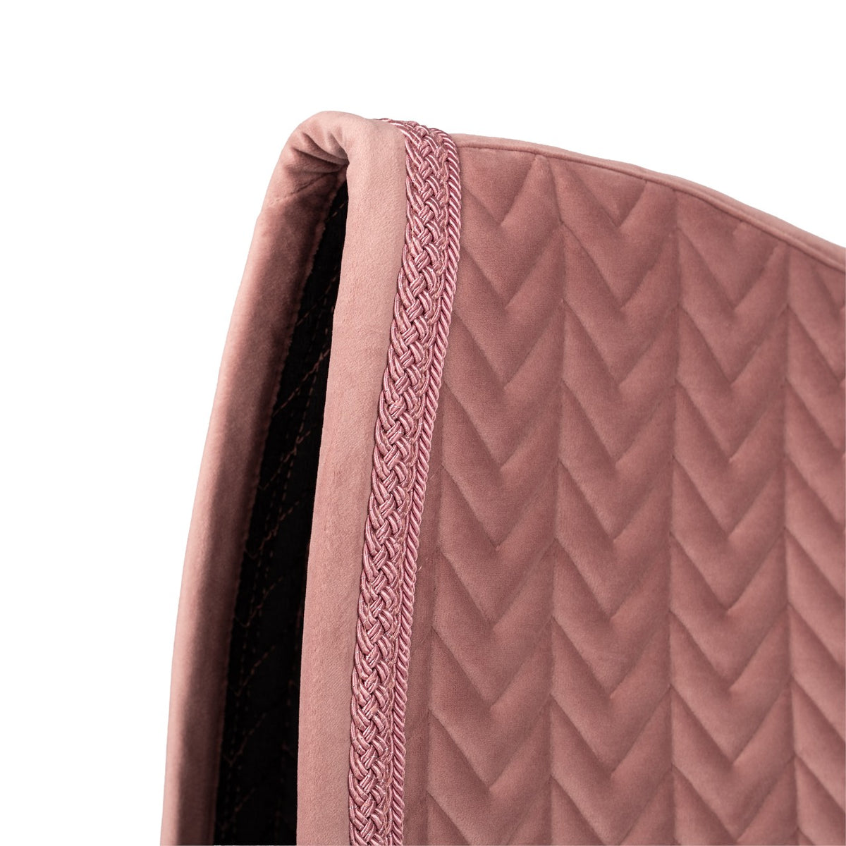 Dressuursjabrak Velvet Fishbone Plaited Glitter Rope