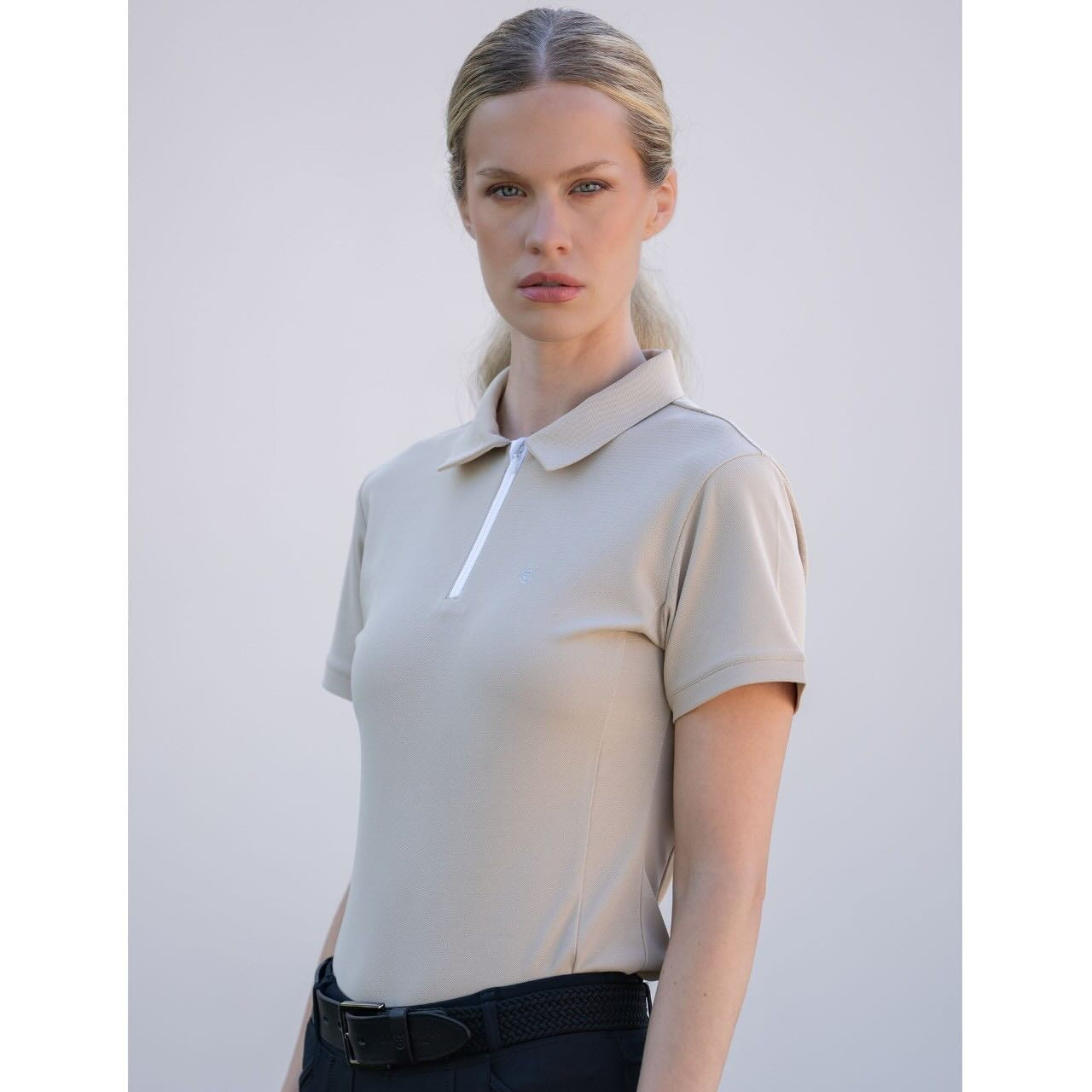 Poloshirt Damen Zip-Shirt