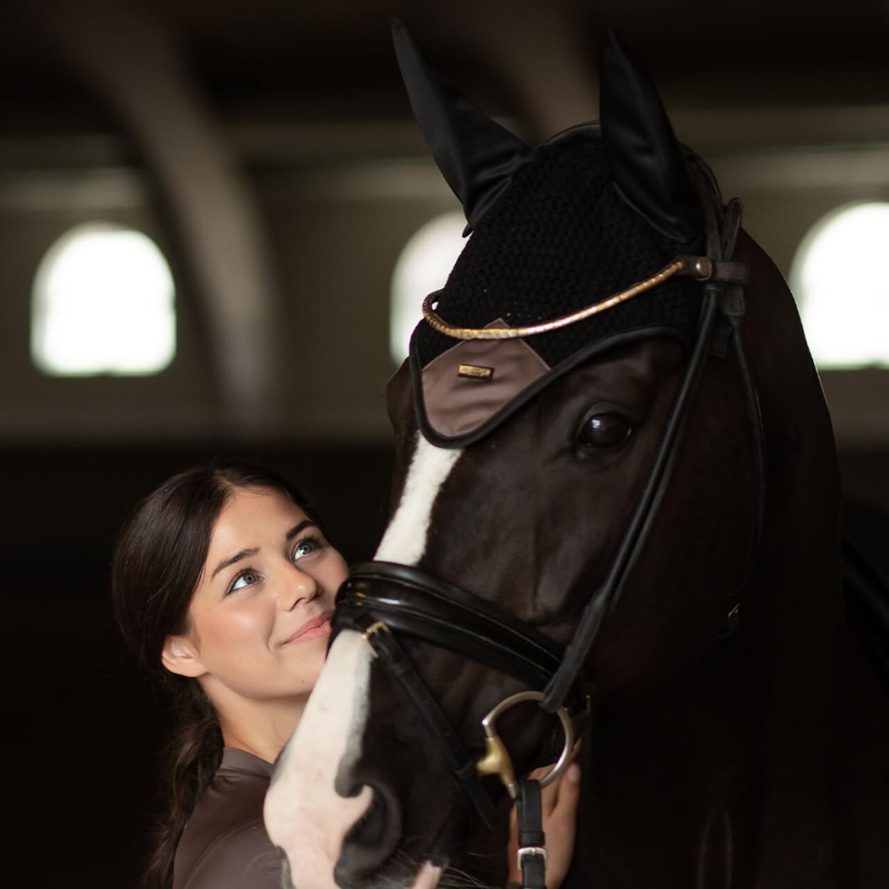 Fliegenhaube Sportive Modern Mocha Fliegenohren
