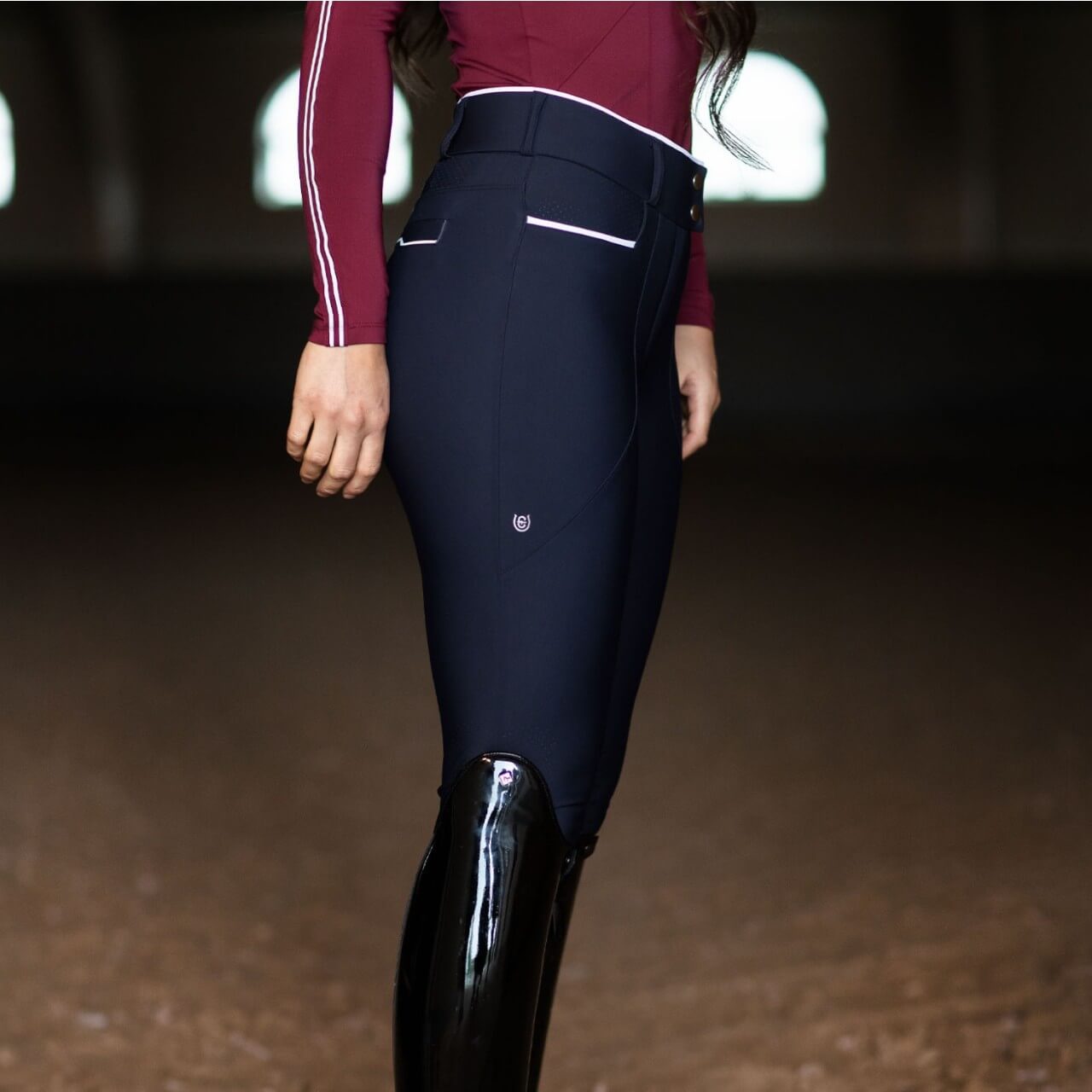 Reithose Damen Knee-Grip Airflow Luxe Damenreithose