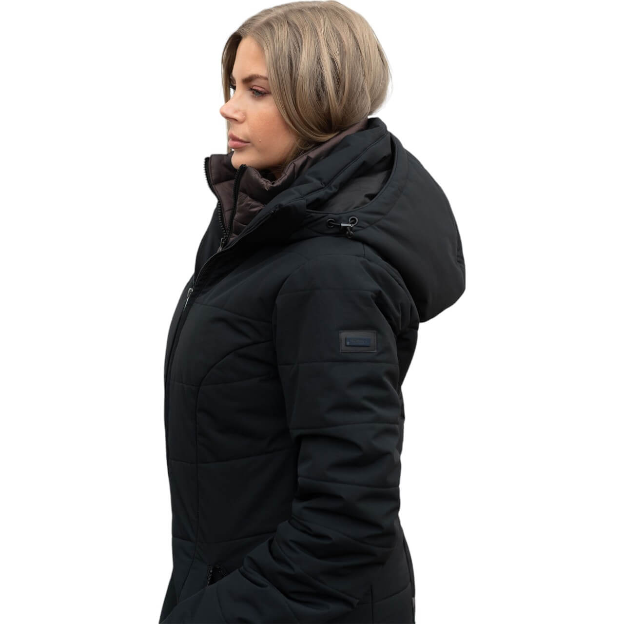Winterjacke Damen Black Mocha Denail Winter Mantel