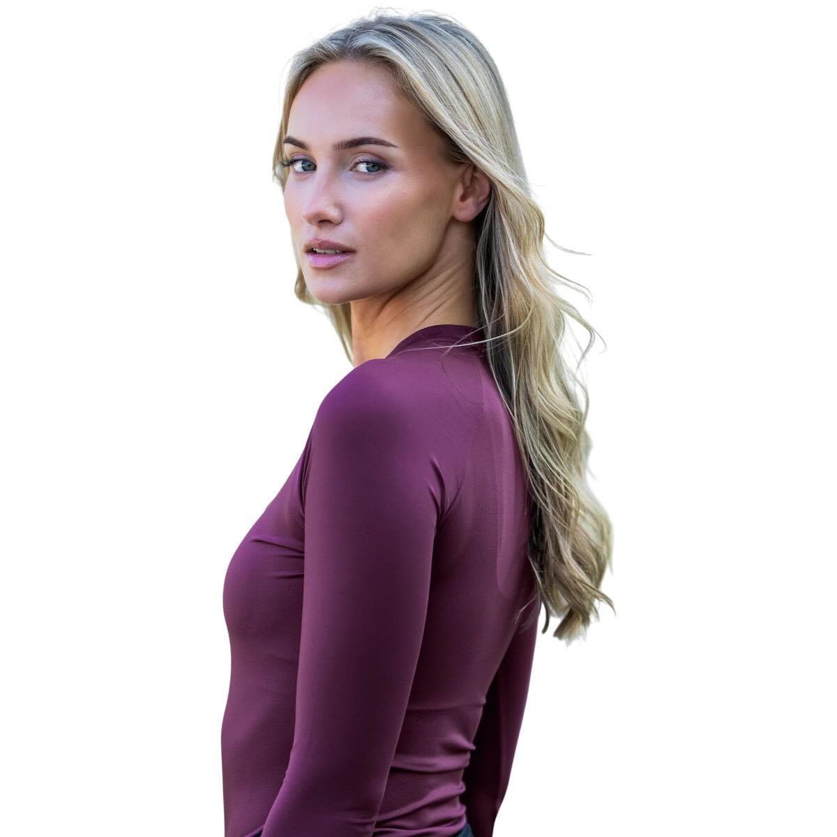 Baselayer Damen Langarm Dynamic Purple Night Longsleeve