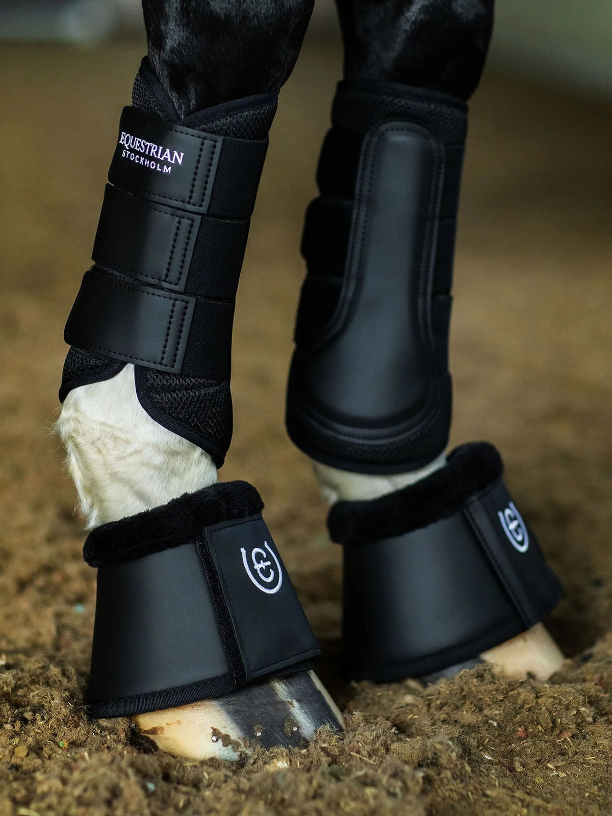 Dressurgamaschen Everyday Black Mesh Brushing Boots