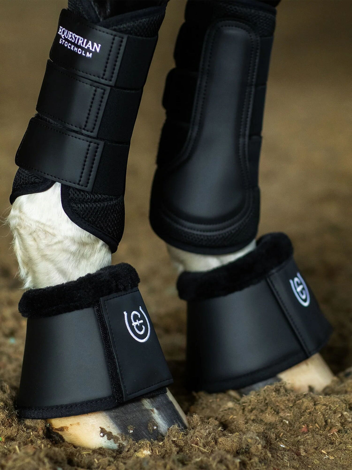 Dressurgamaschen Everyday Black Mesh Brushing Boots