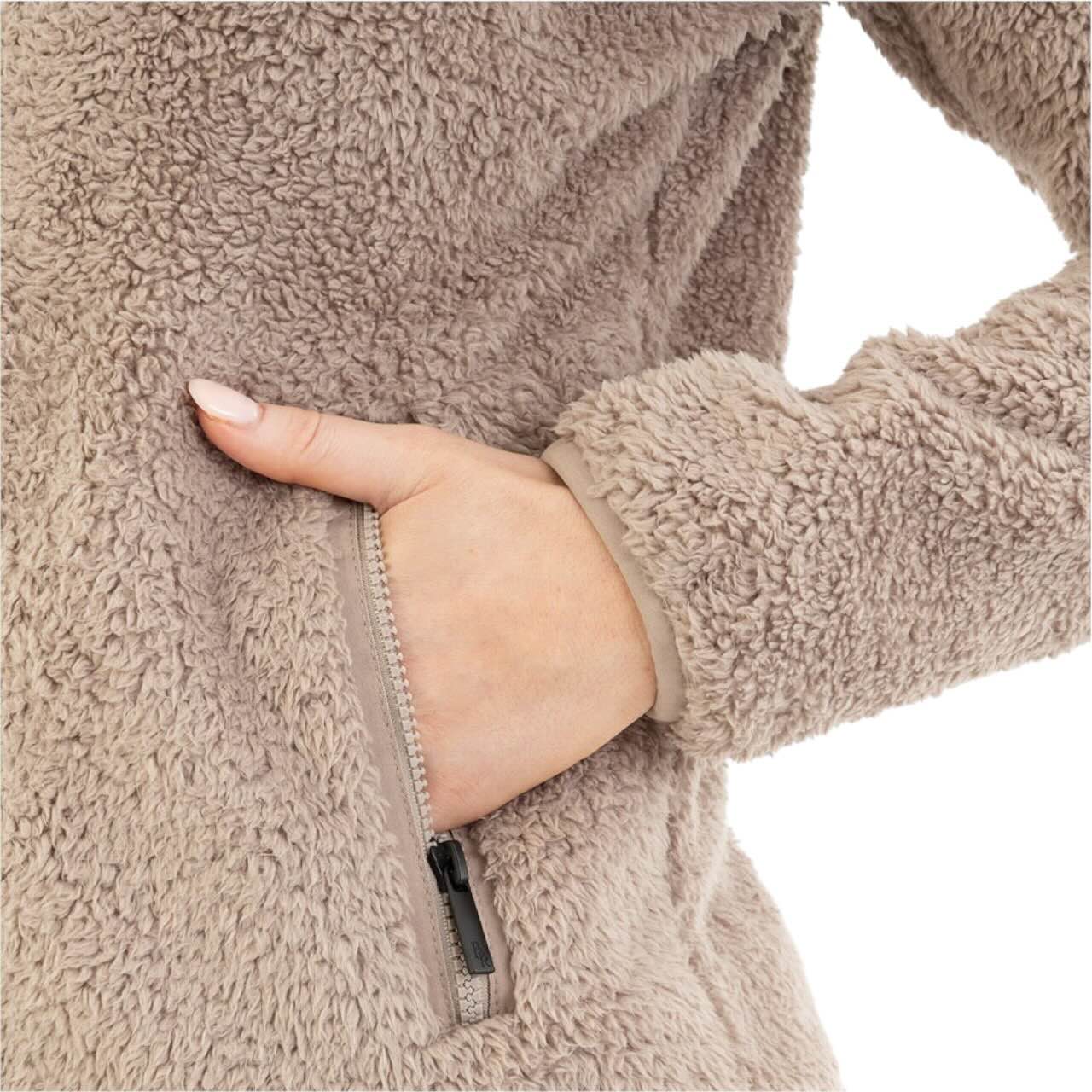Fleecejacke Damen Jiska HW 2025 Teddyfleece