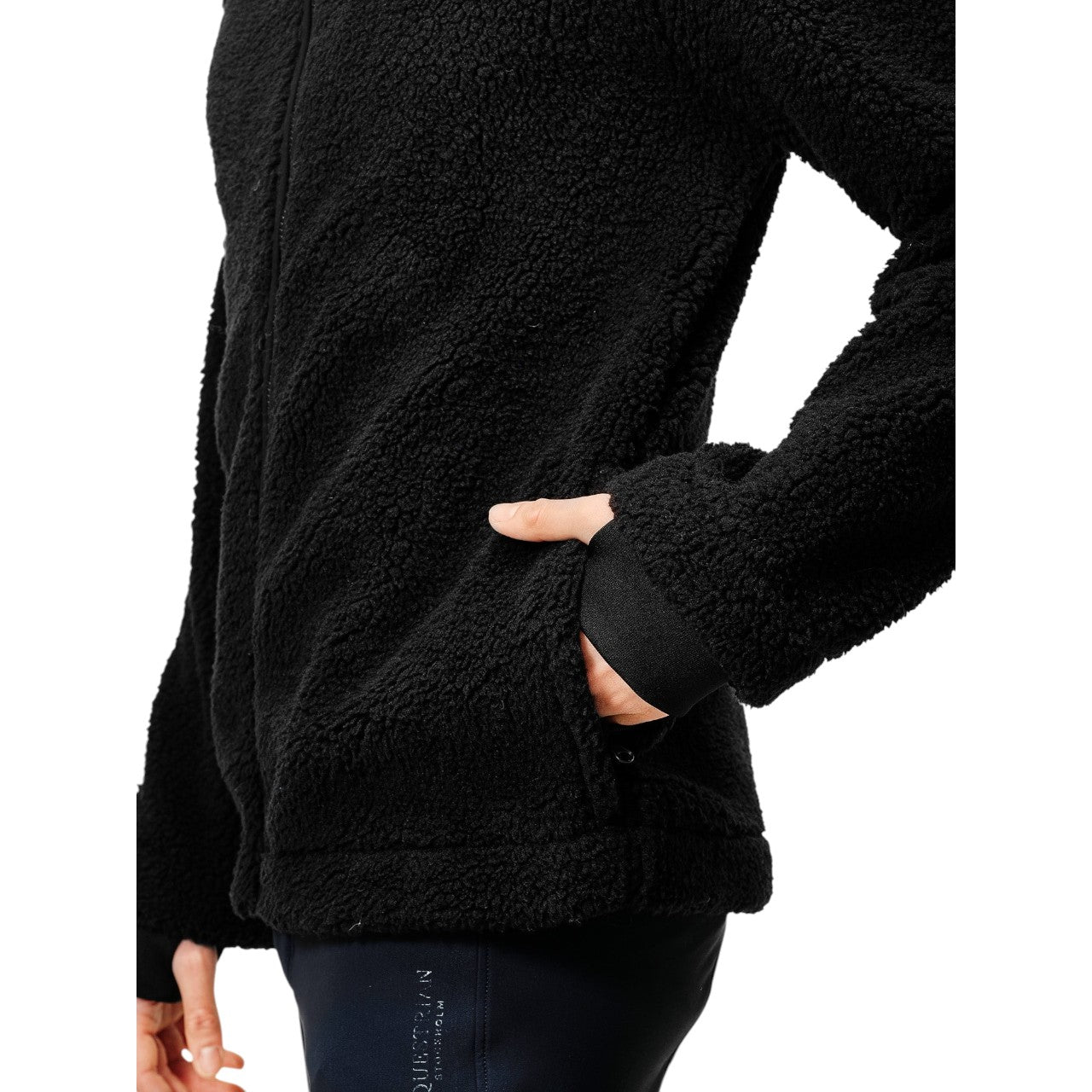 Fleecejacke Herren Black Teddy Jacke