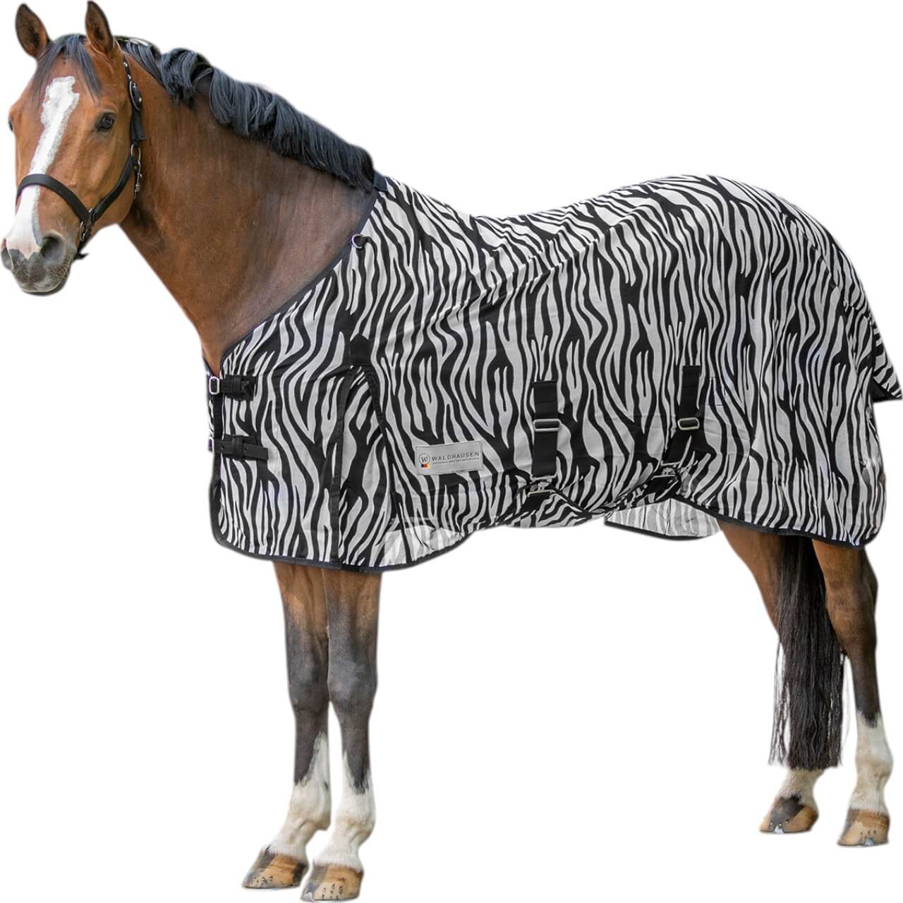 Fliegendecke Zebra Fliegenschutz