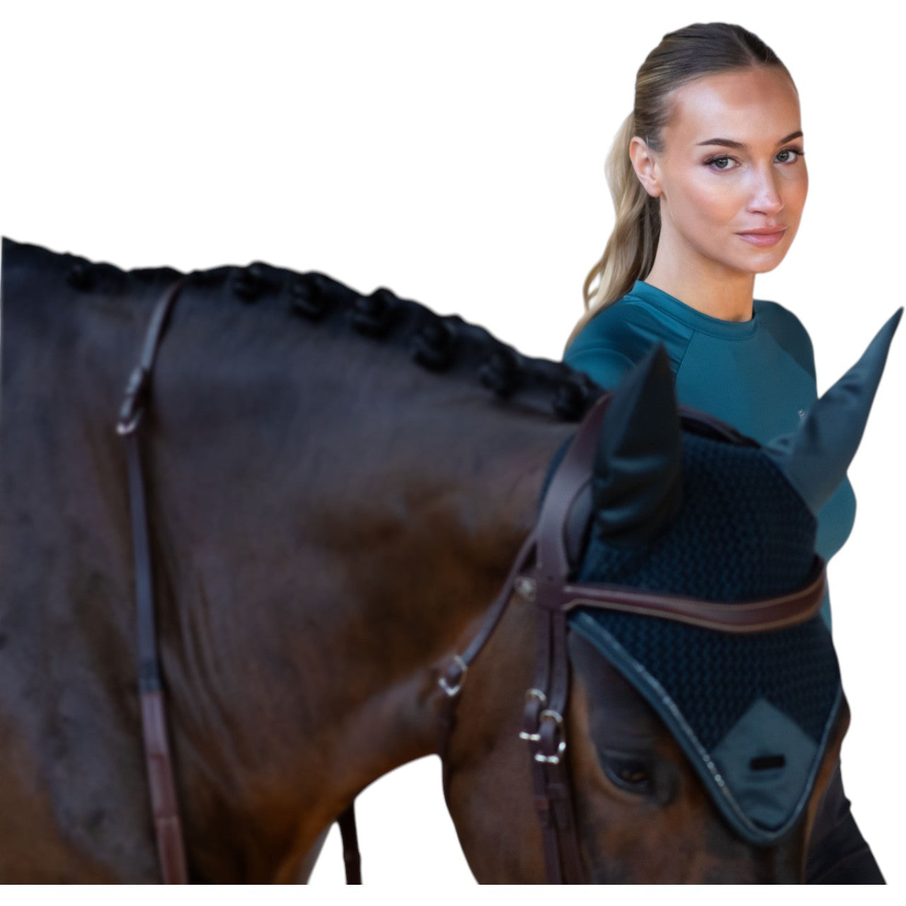 Fliegenhaube Modern Teal Blue Fliegenmütze