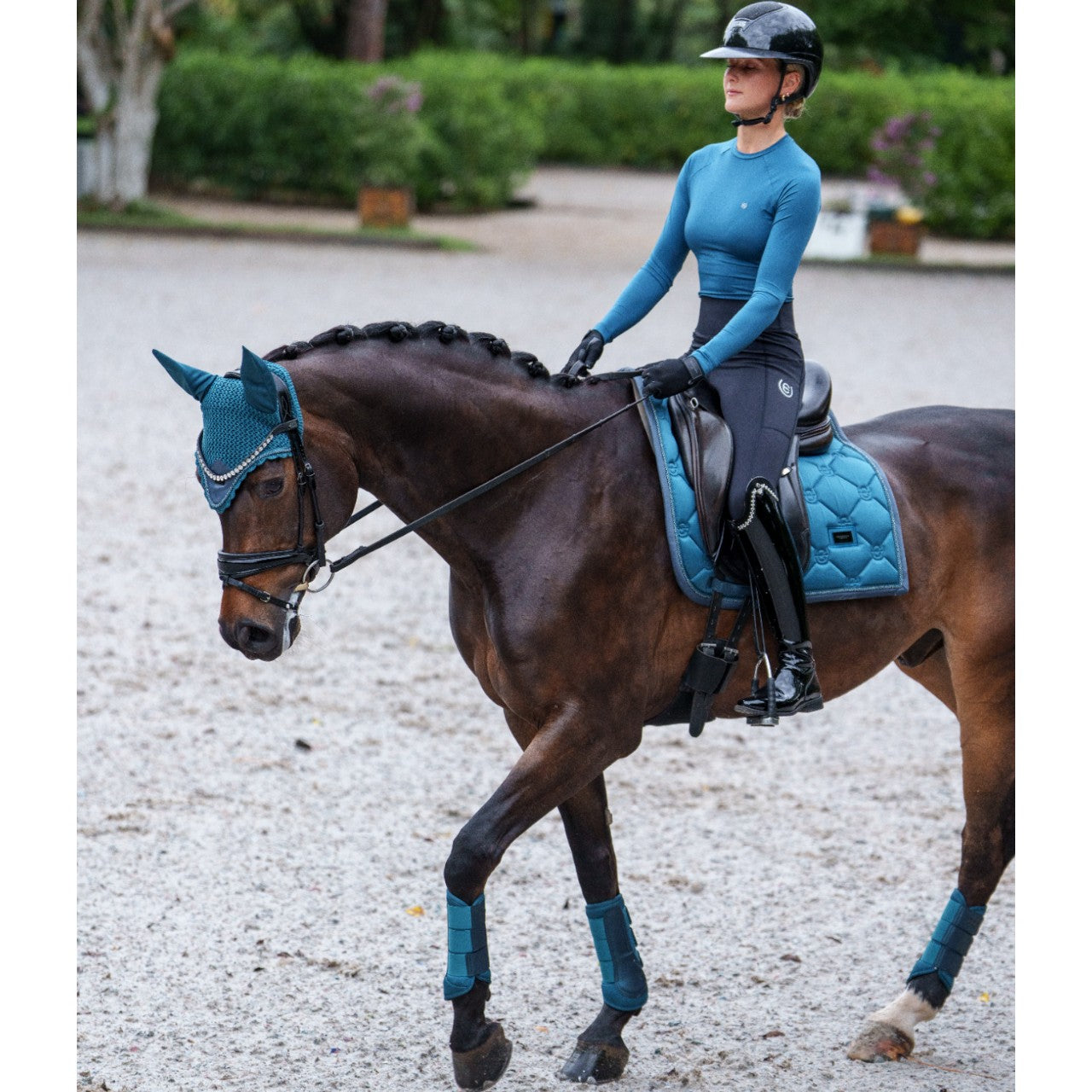 Fliegenhaube Teal Blue Fliegenmütze