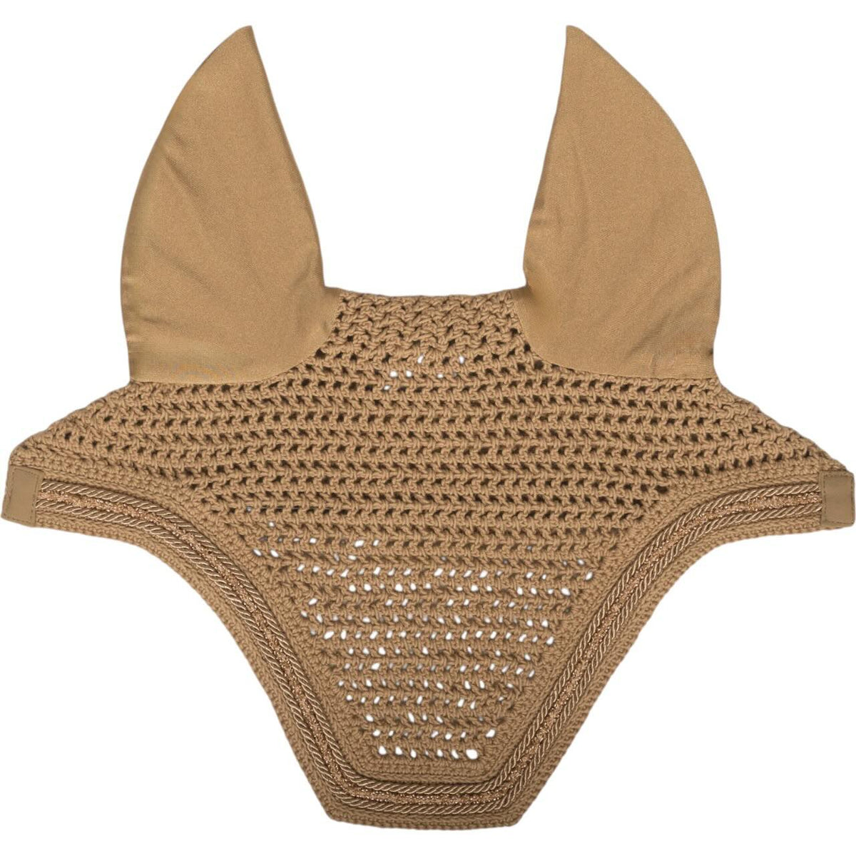 Kentucky Horsewear Fliegenhaube Wellington Velvet Mini Pearls Fliegenmütze, Beige, Produkt allein.