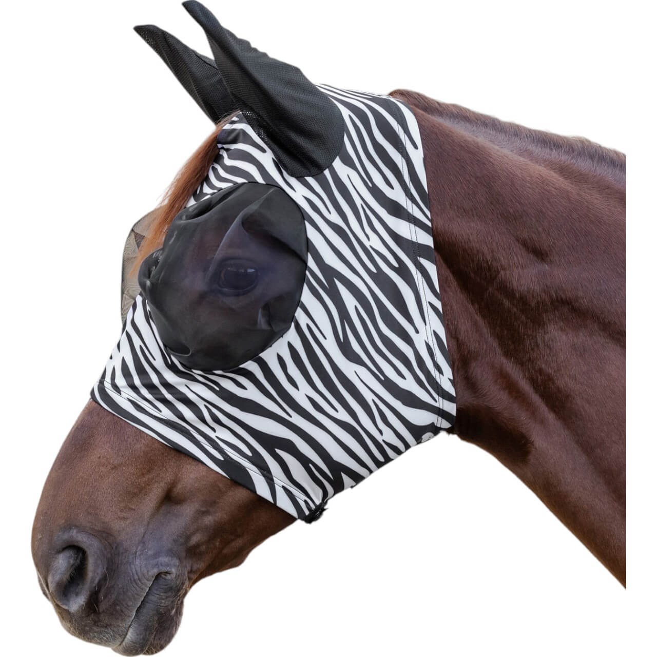 Fliegenmaske Puck Zebra Fliegenschutz