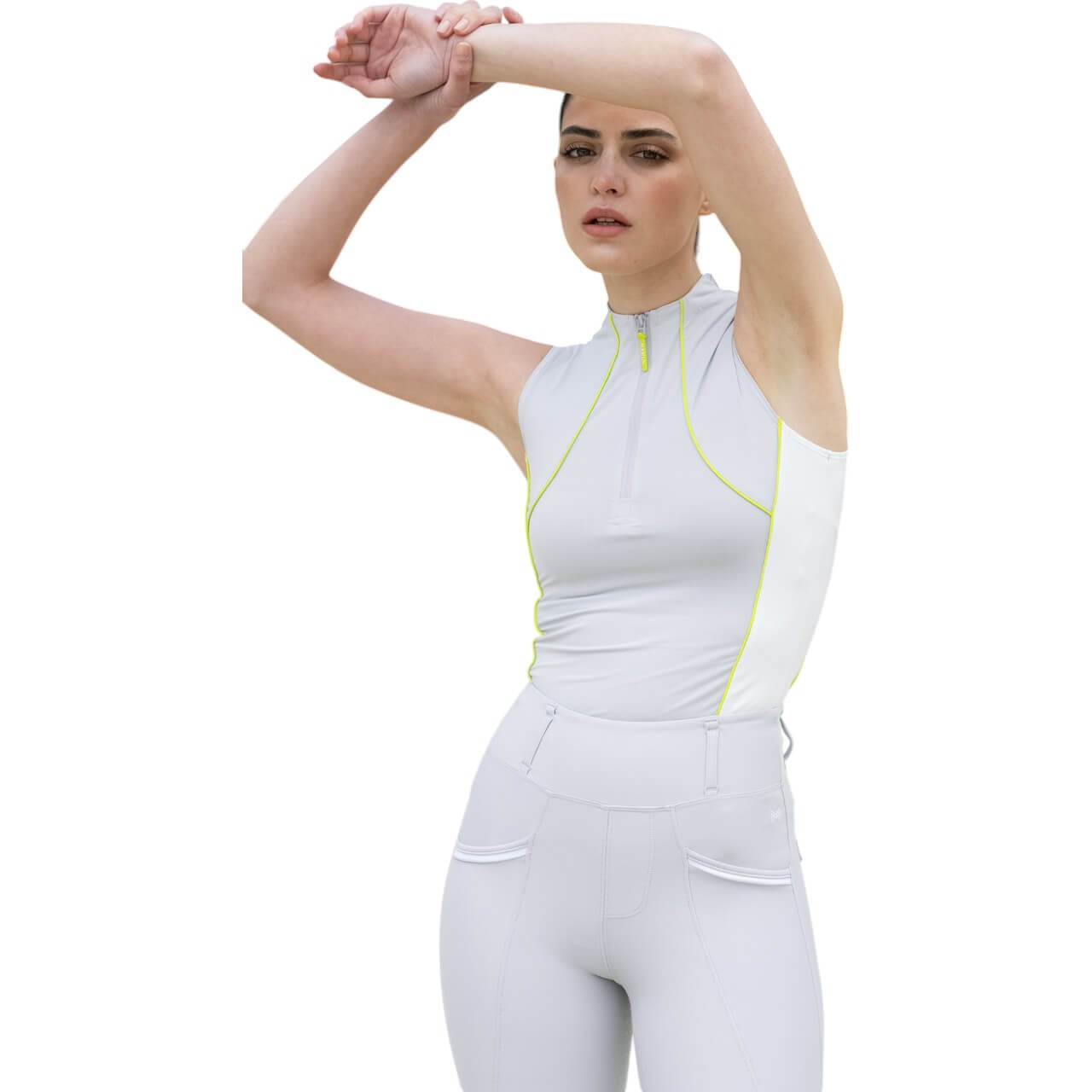 Top Damen Sleeveless Contrast Baselayer