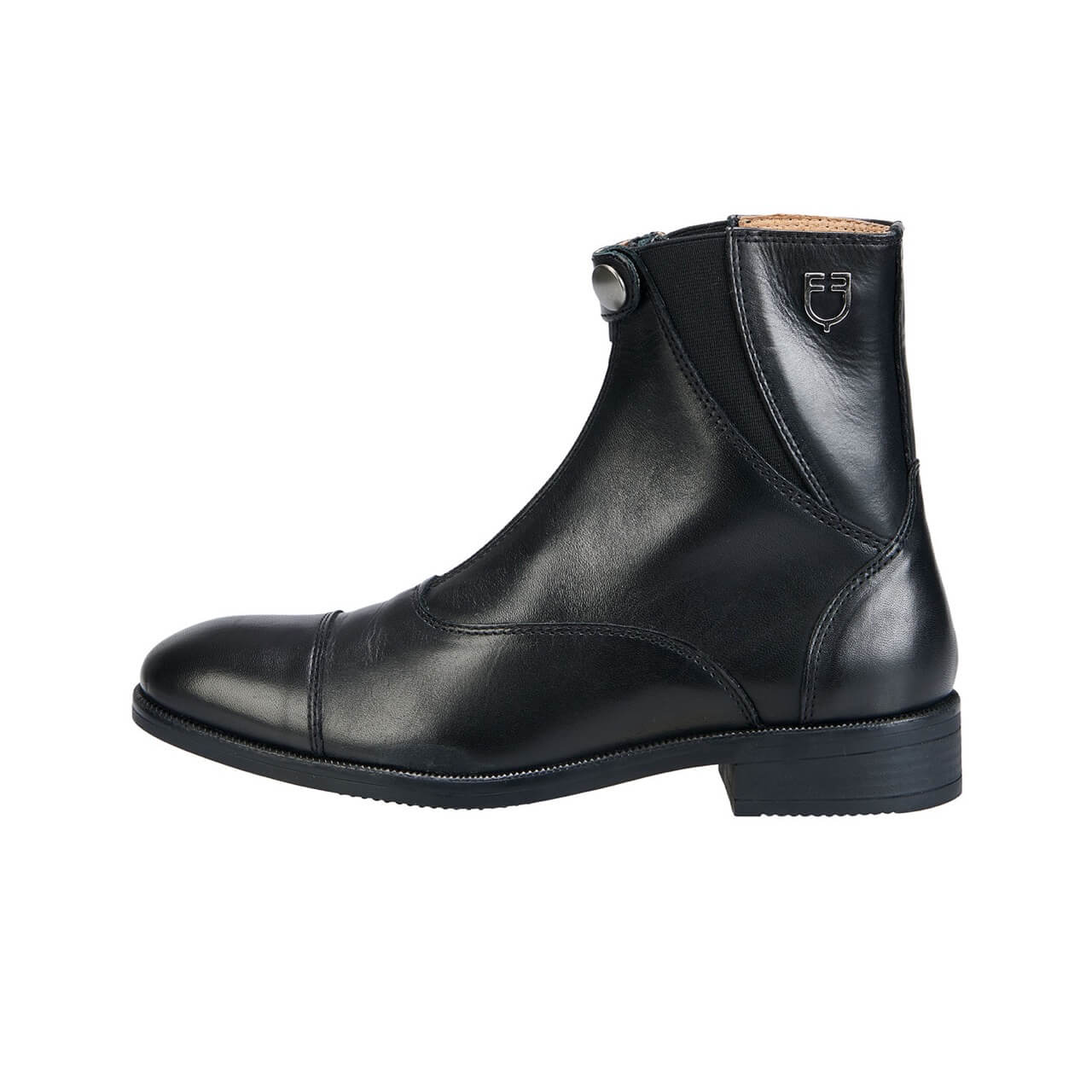 Stiefelette Unisex mit Frontzip Leder Stallschuh