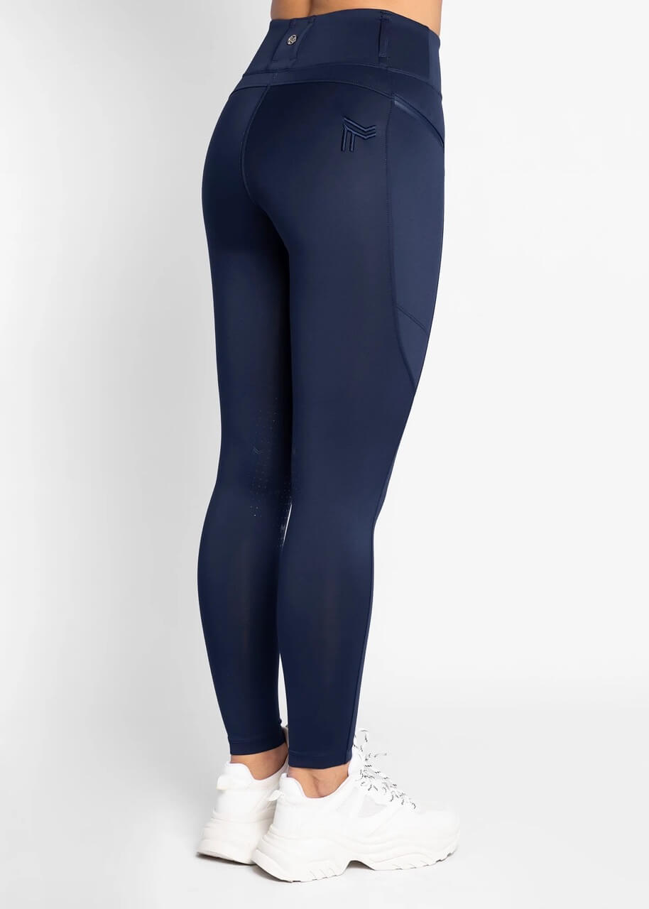 Reitleggings Damen Knee-Grip Studio Damenreitleggings