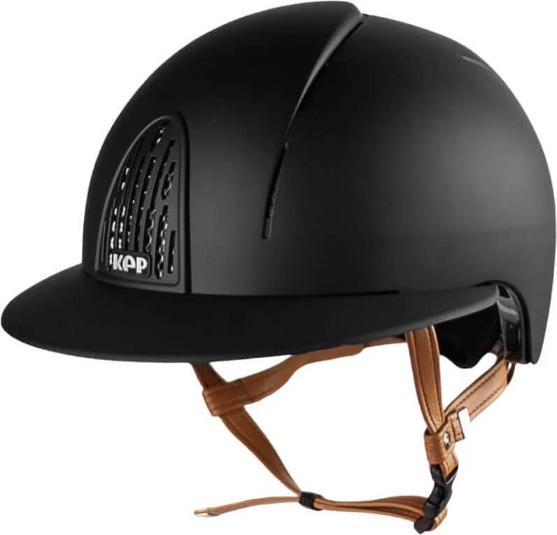 Reithelm Cromo Smart Polo BGE mit Beigen Kinnriemen