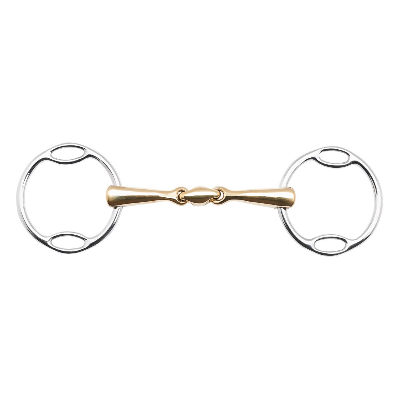 Soft-Ring-Wassertrense Doppelt Gebrochen KAUGAN®-Shaped 16 mm Multi-Ring-Gebiss