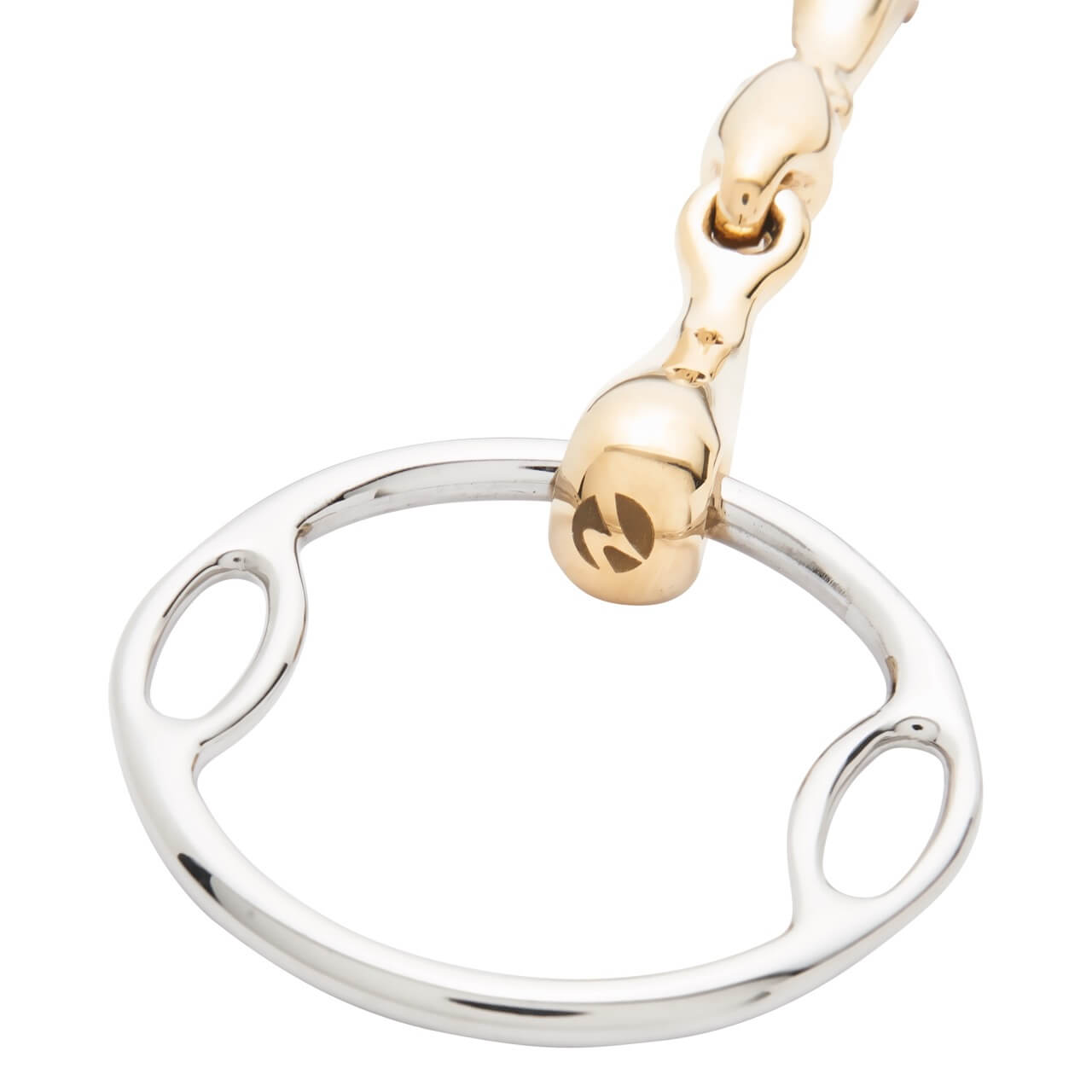 Multi-Ring-Gebiss Wassertrense Doppelt Gebrochen KAUGAN®Shaped 14 mm Soft-Ring
