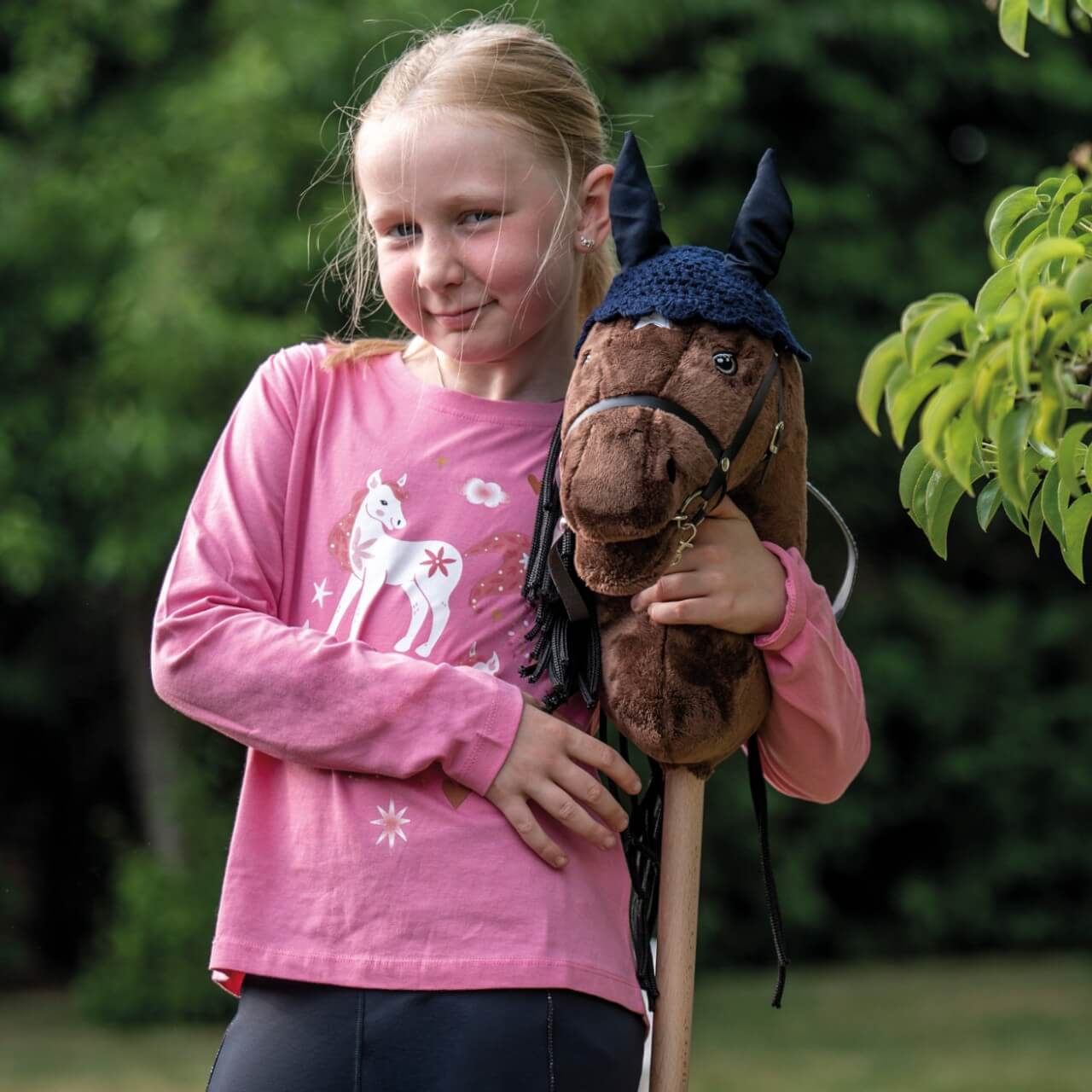 Fliegenhaube für Hobby Horse gehäkelt Fliegenmütze