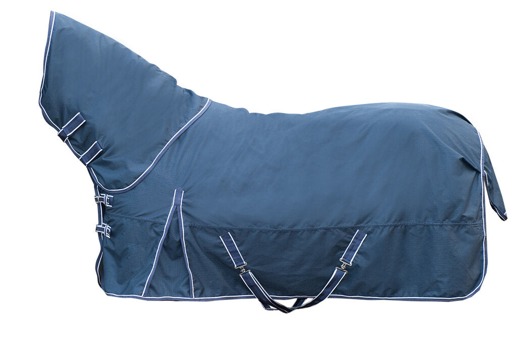 Regendecke 0 g Starter mit Fleecefutter und abnehmbarem Halsteil Weidedecke
