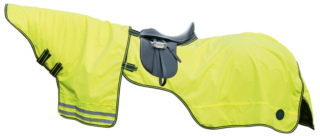 Manta para montar con cuello desmontable, manta para riñones