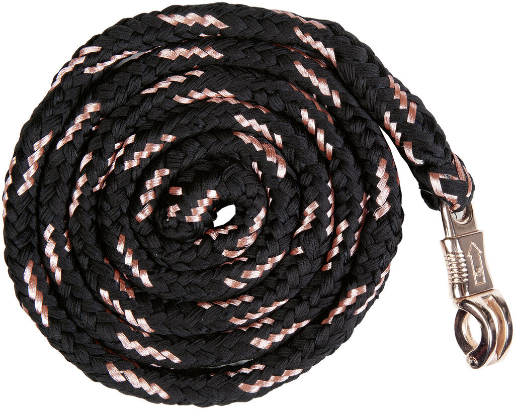 Rosegold vezetőszár 1,80 m pánikkarabinerrel