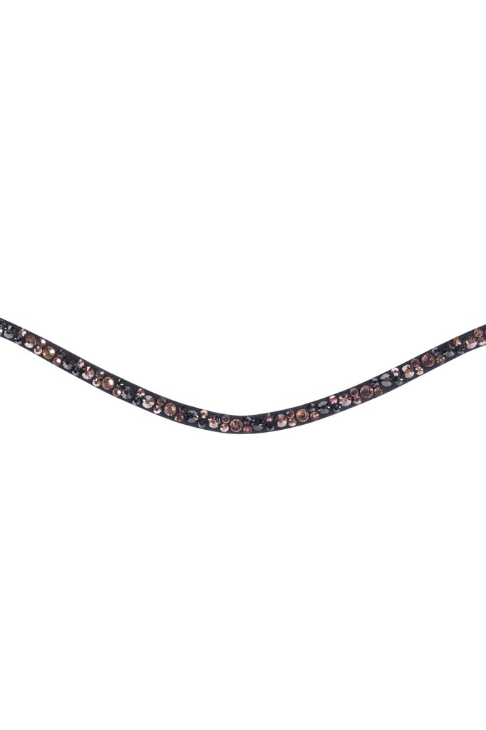Stirnband Rosegold Glamour Style mit Druckknopf Stirnriemen
