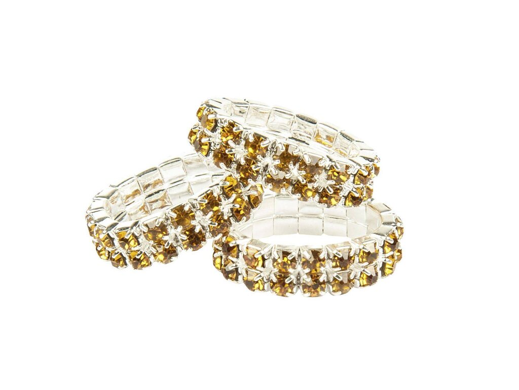 Elastici per criniera Crystal con strass accessori da concorso