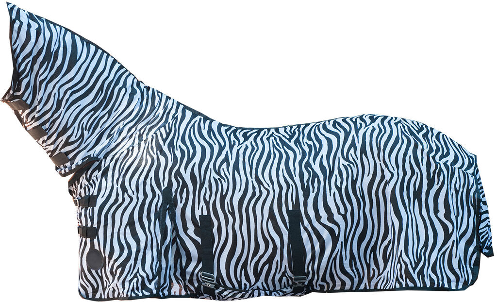Fliegendecke Zebra mit Halsteil und Bauchlatz Insektenschutz