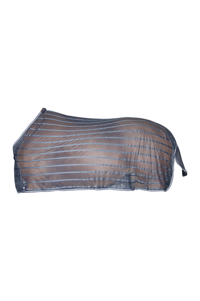 Couverture anti-mouches rayée avec courroie de queue Protection anti-insectes