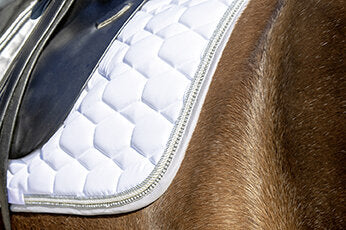 Tapis de selle Crystal Fashion avec double passepoil