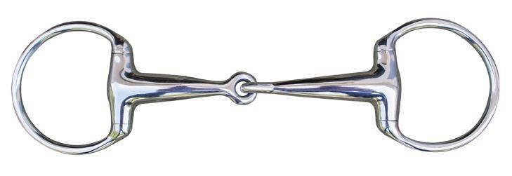 Olivenkopfgebiss einfach gebrochen 20 mm Edelstahl massiv Pferdegebiss
