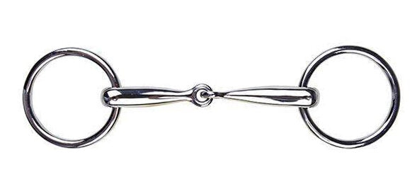 Wassertrense Shetty einfach gebrochen 12 mm Edelstahl Pferdegebiss