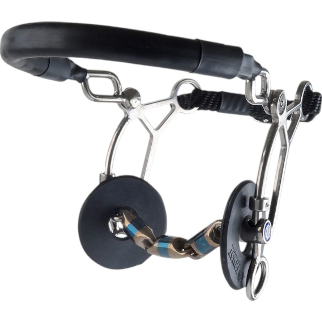 Trust Equestrian Hackamore Sweet Iron Kurz 16 mm Waterford Gebiss, Blau, Produkt allein.