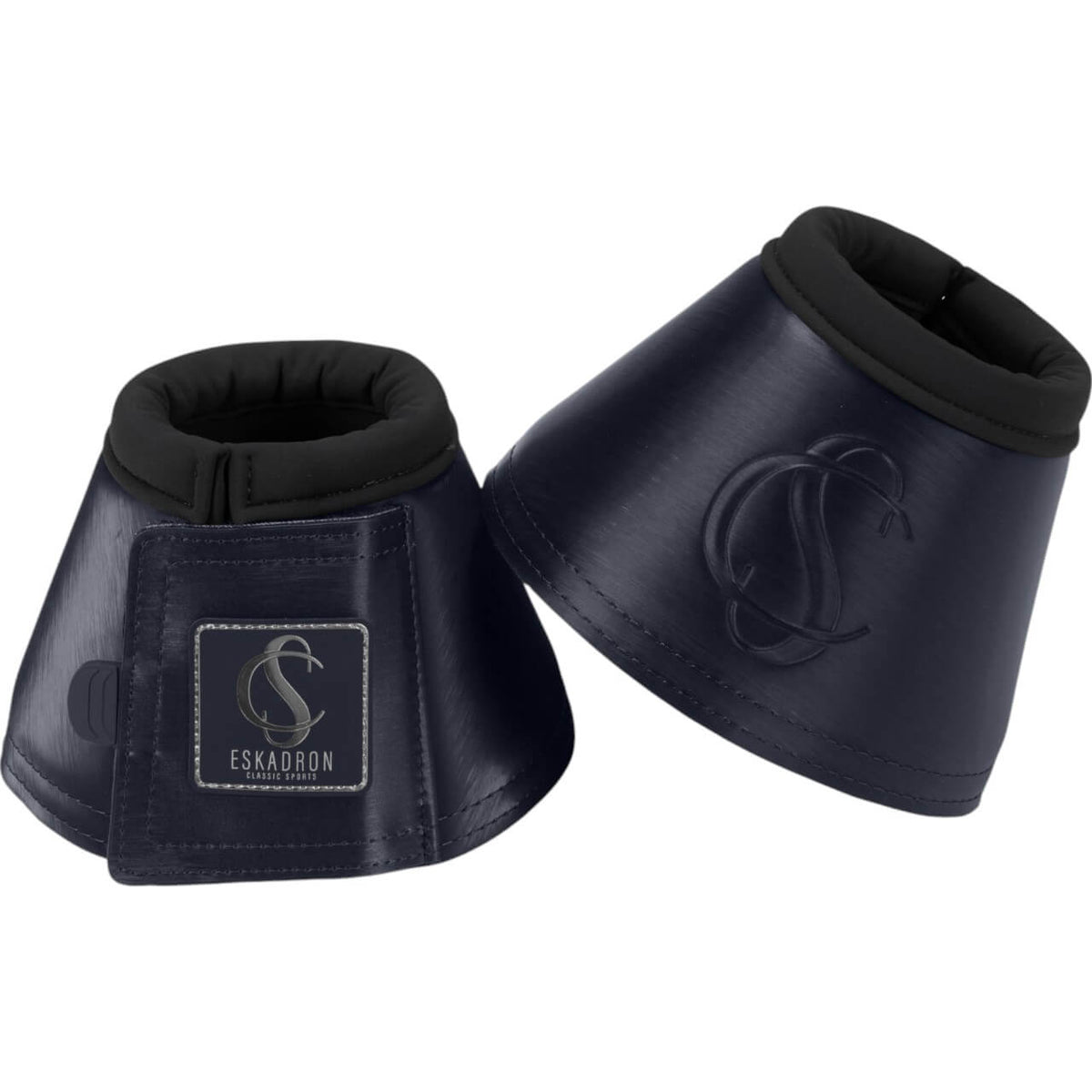 Eskadron Hufglocken Softslate Classic Sports FS25 Sprungglocken, Navy, Produkt allein auf weißem Hintergrund.
