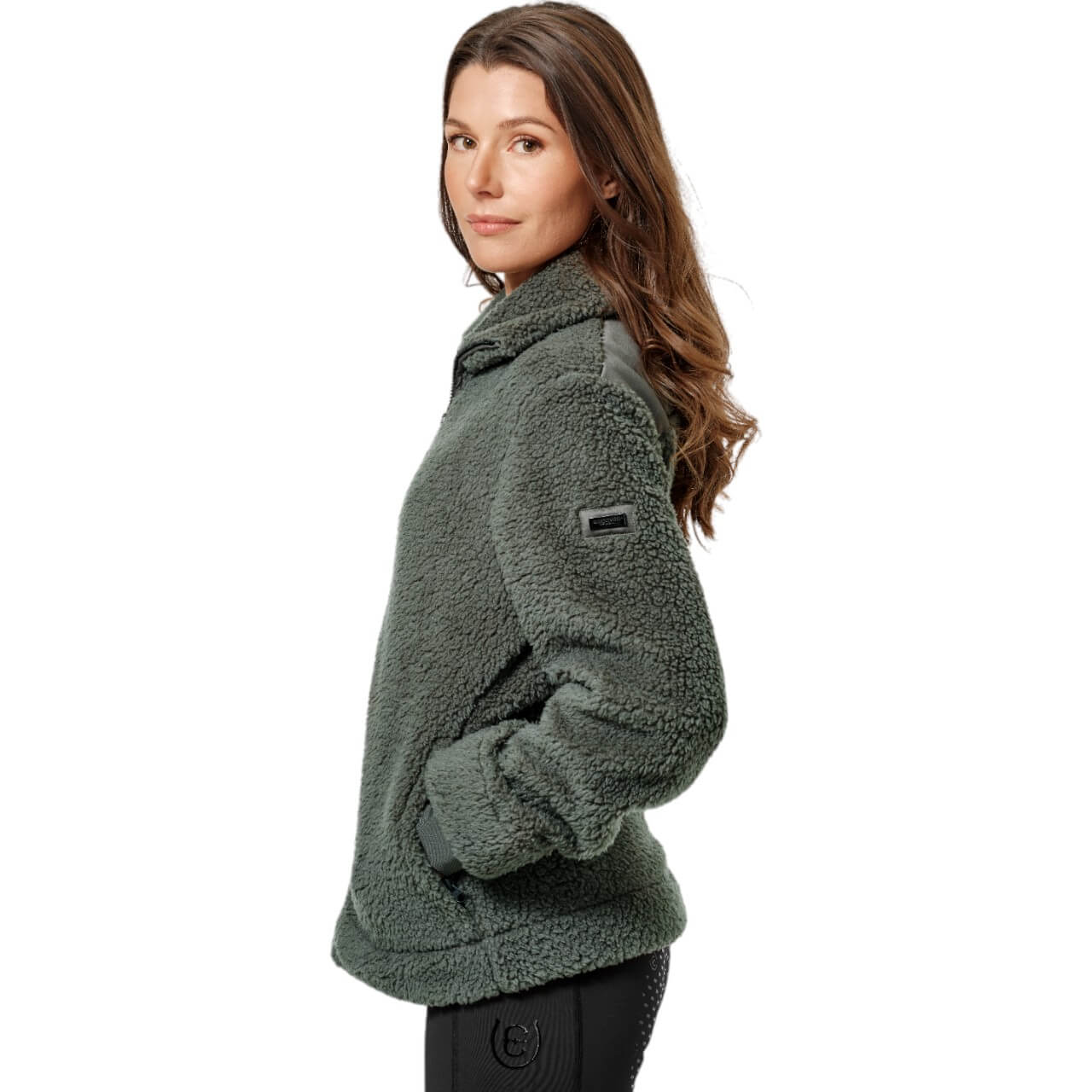 Fleecejacke Damen Teddy Avenue Green Jacke