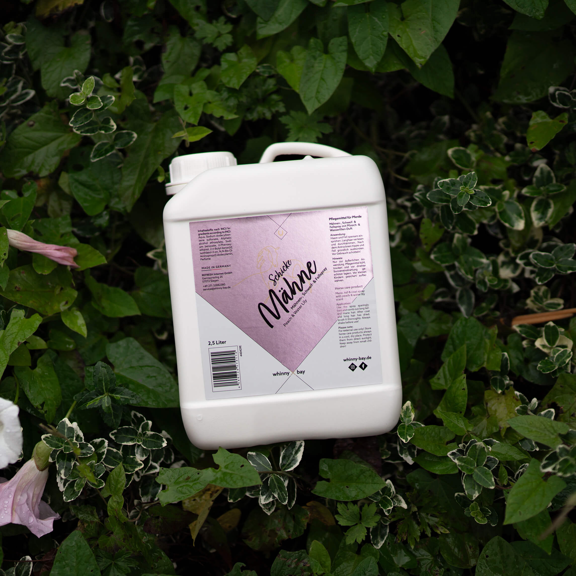 Mähnenspray Schicke Mähne Peach & Water Lily Glanzspray Schweifspray