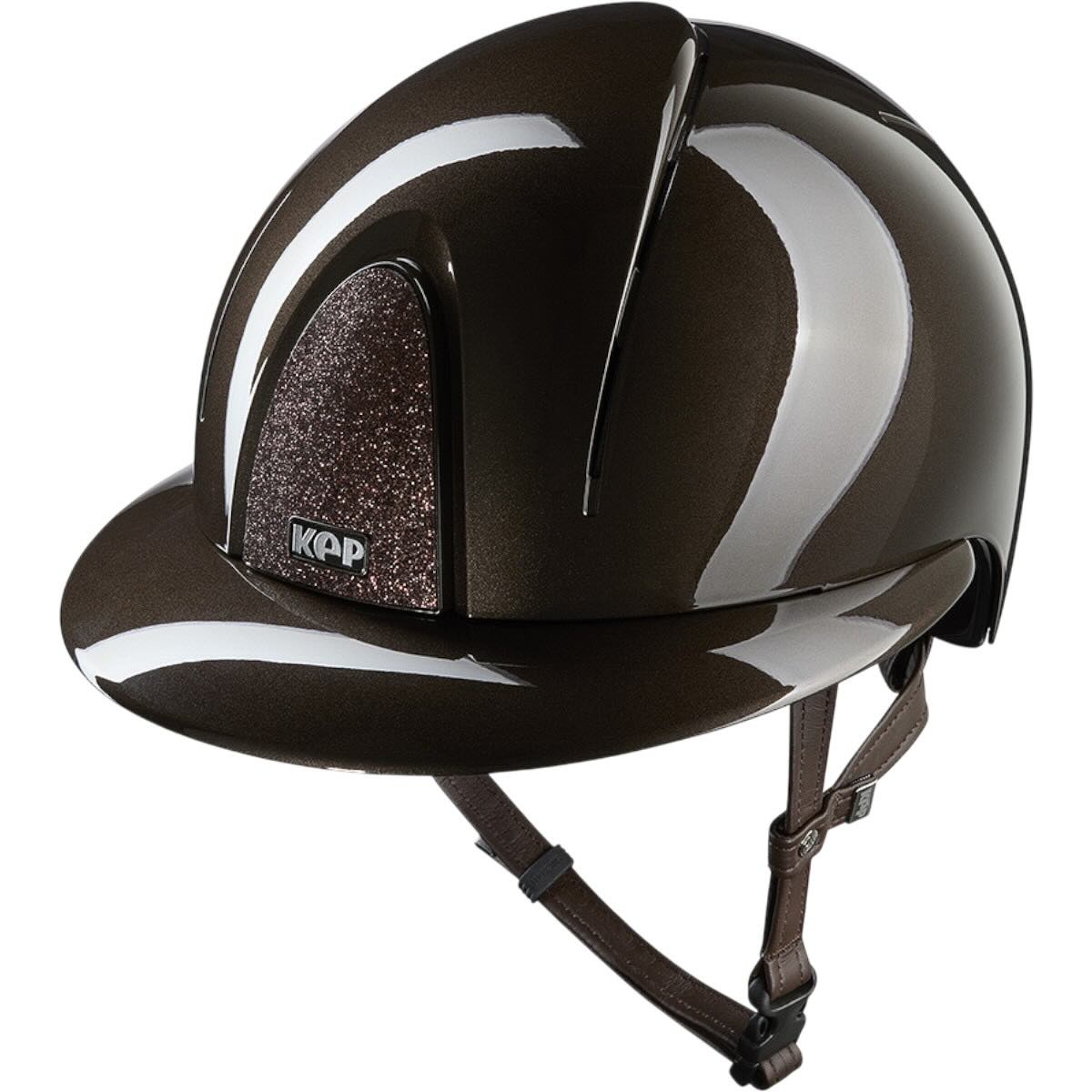 Reithelm Smart Nova Metallpolitur Polo Visier Star Brown