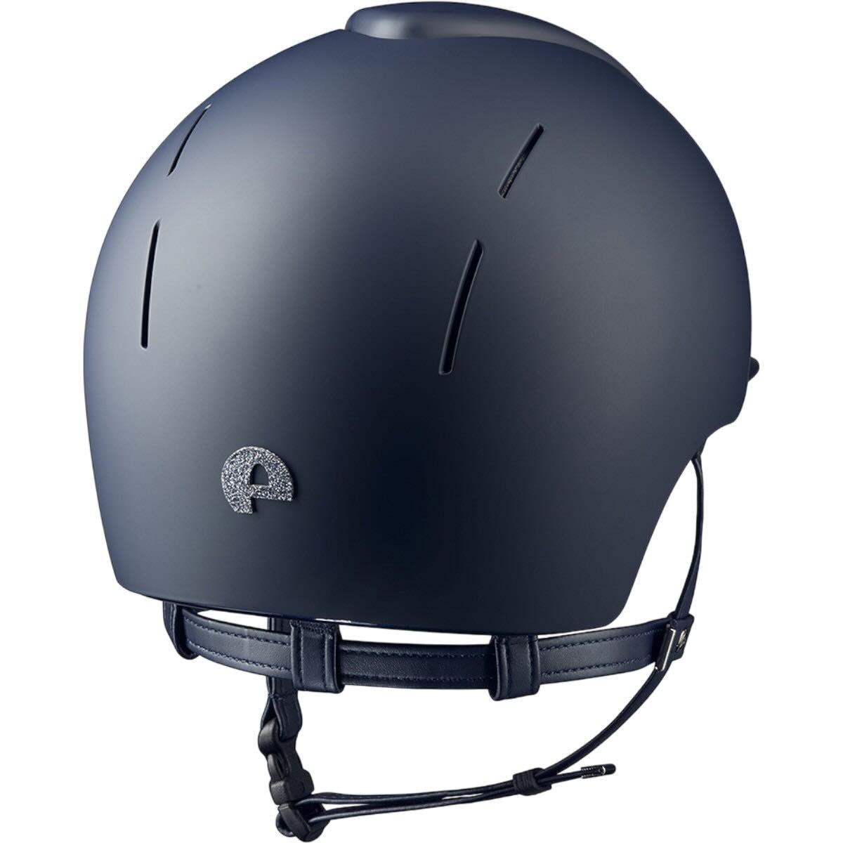 KEP Reithelm Smart Nova Matt Star Silver, navy, Produkt allein auf weißem Hintergrund.