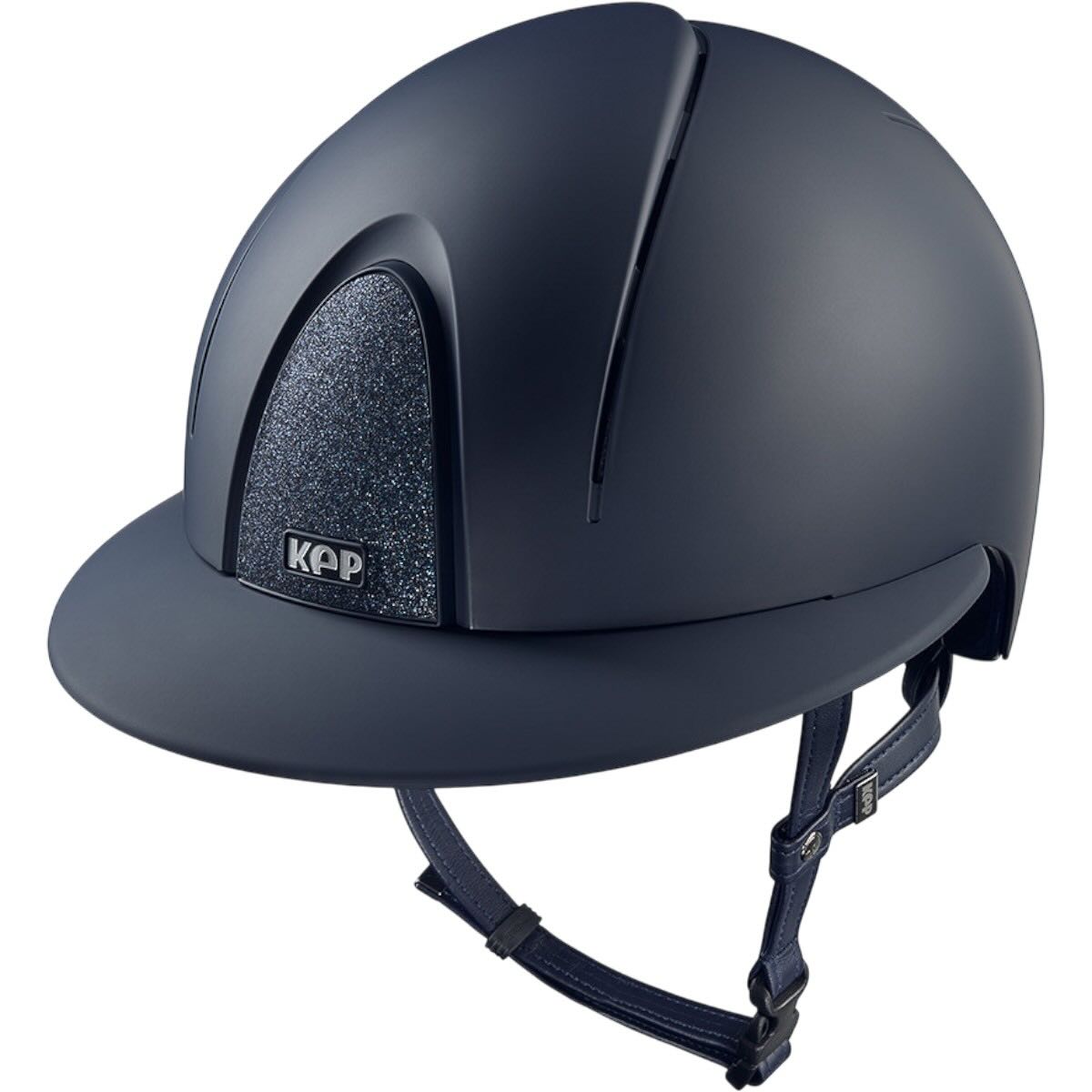 KEP Reithelm Smart Nova Matt Polo Visier Star Blue, Produkt allein auf weißem Hintergrund.