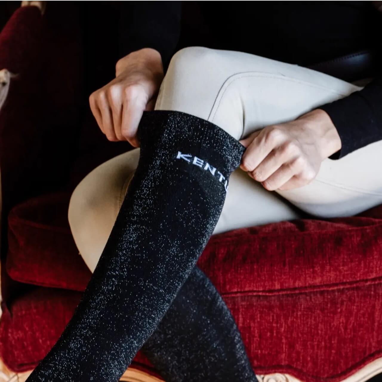 Socken Glitzer Reitsocken