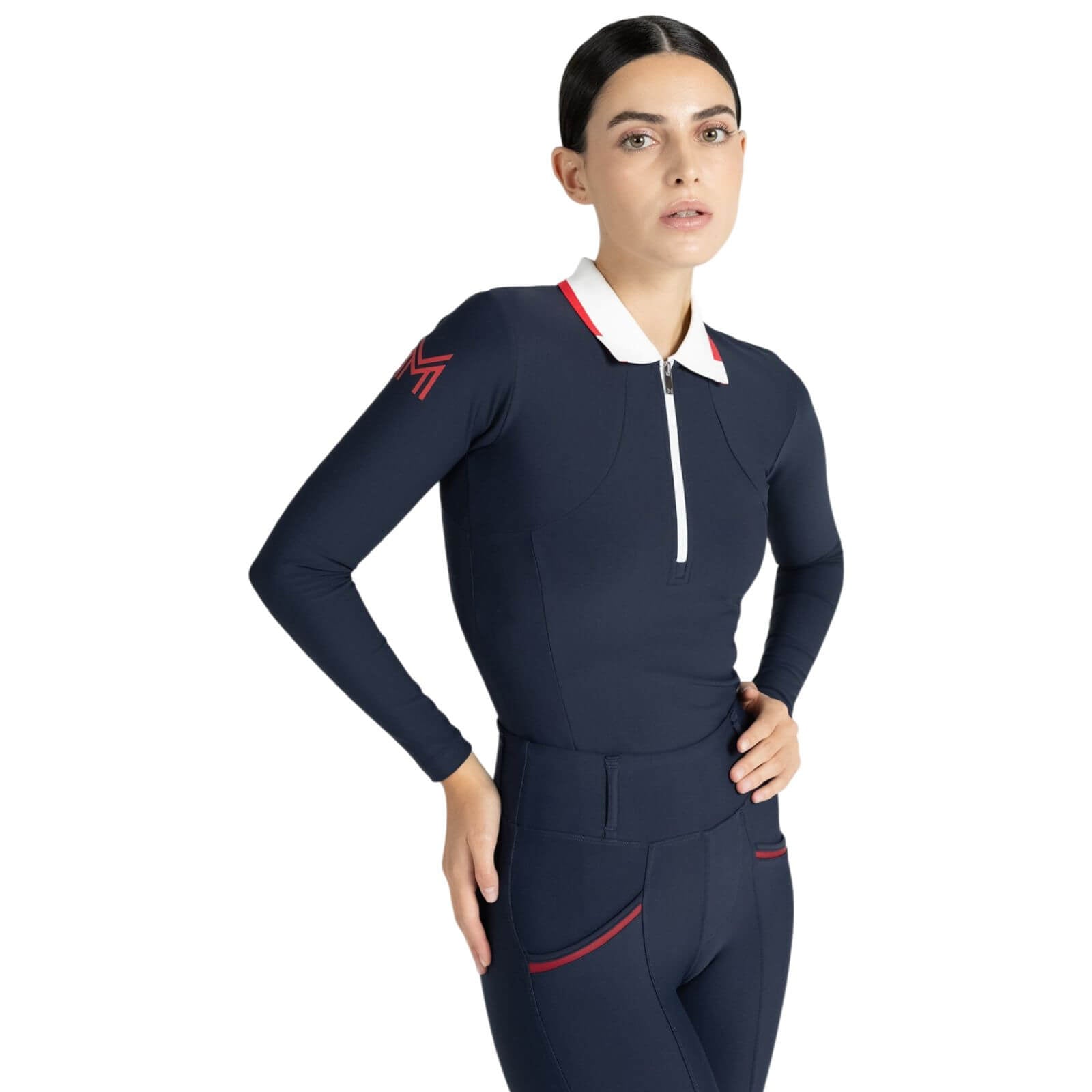 Langarmshirt Damen Concept Long Sleeve Polo Shirt Baselayer