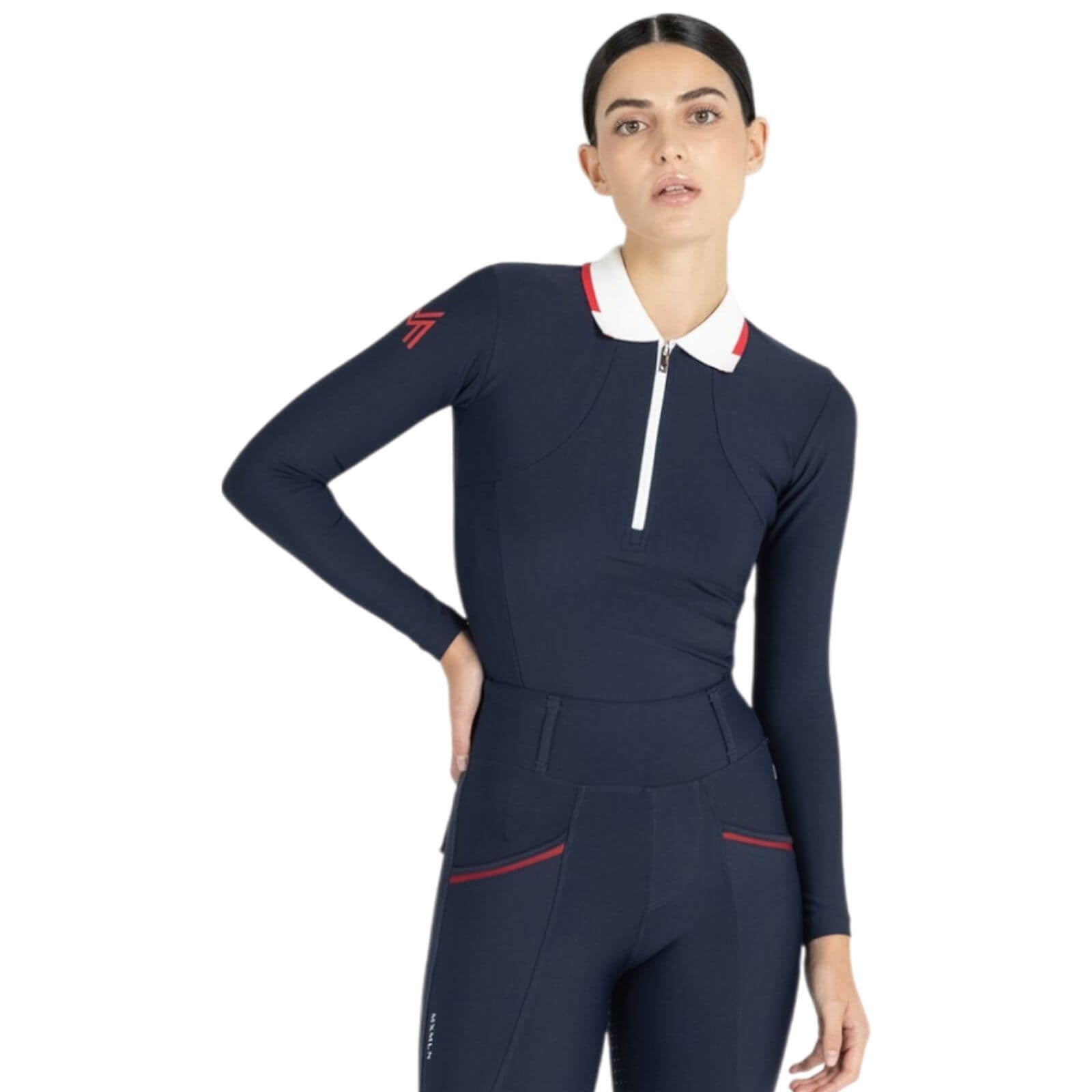 Langarmshirt Damen Concept Long Sleeve Polo Shirt Baselayer