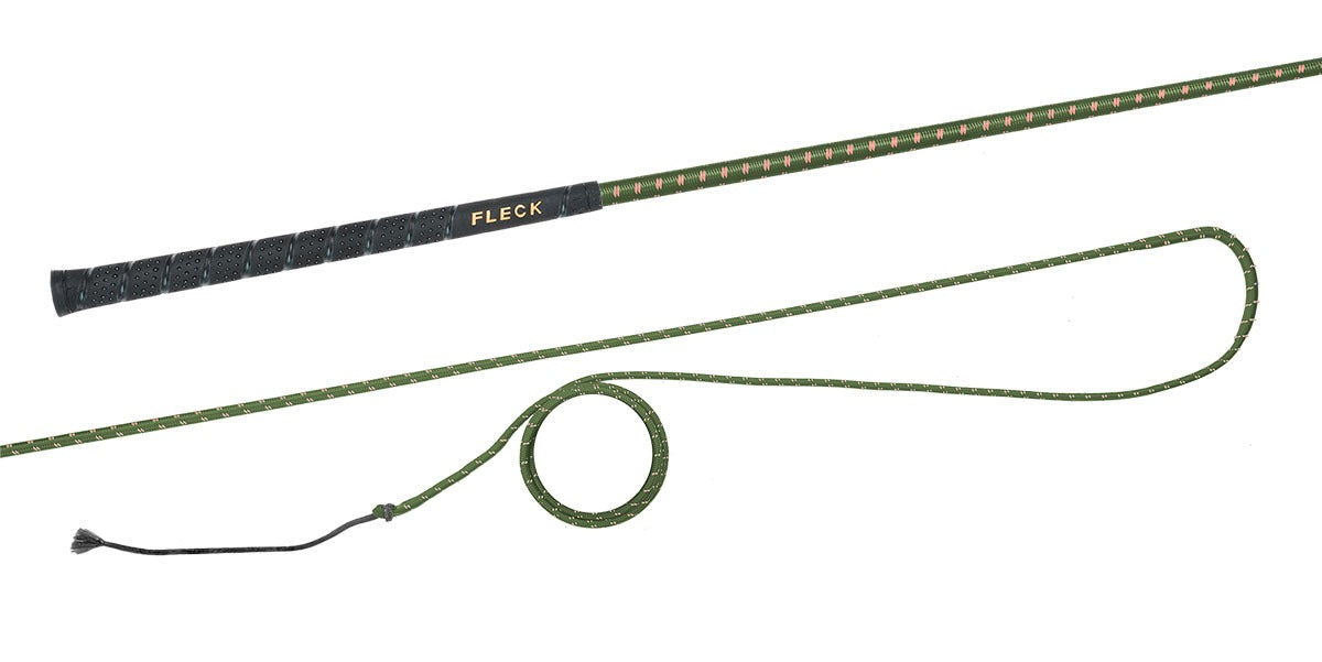 Longierpeitsche Fiberglas Flexibel Nylongespinst Fleck-Griff Peitsche