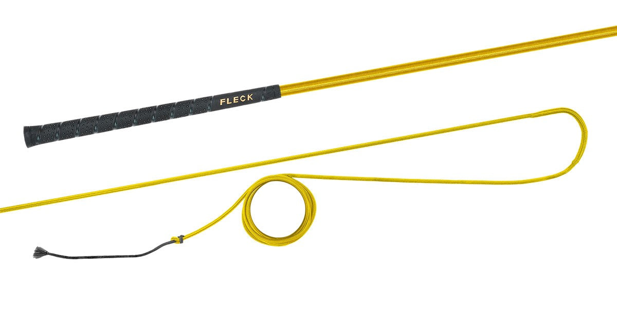 Longierpeitsche Fiberglas Flexibel Nylongespinst Fleck-Griff Peitsche