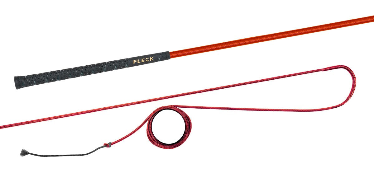 Longierpeitsche Fiberglas Flexibel Nylongespinst Fleck-Griff Peitsche