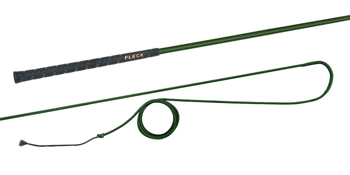 Longierpeitsche Fiberglas Flexibel Nylongespinst Fleck-Griff Peitsche