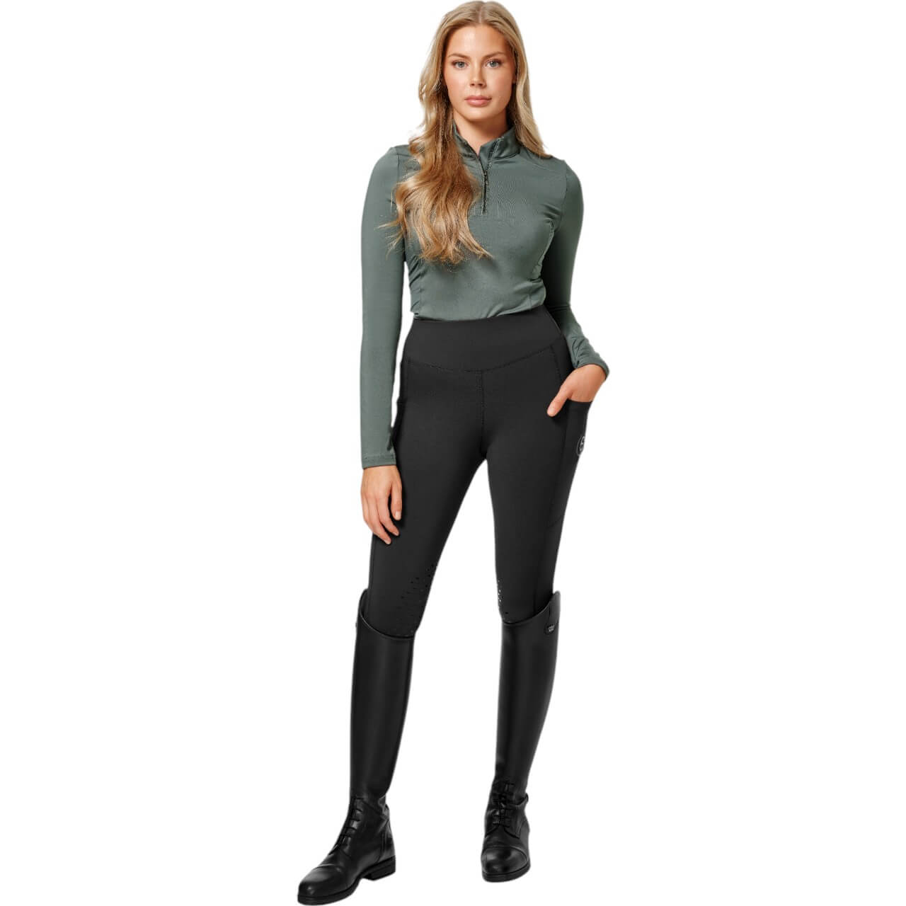 Longsleeve Damen Vision Avenue Green Baselayer