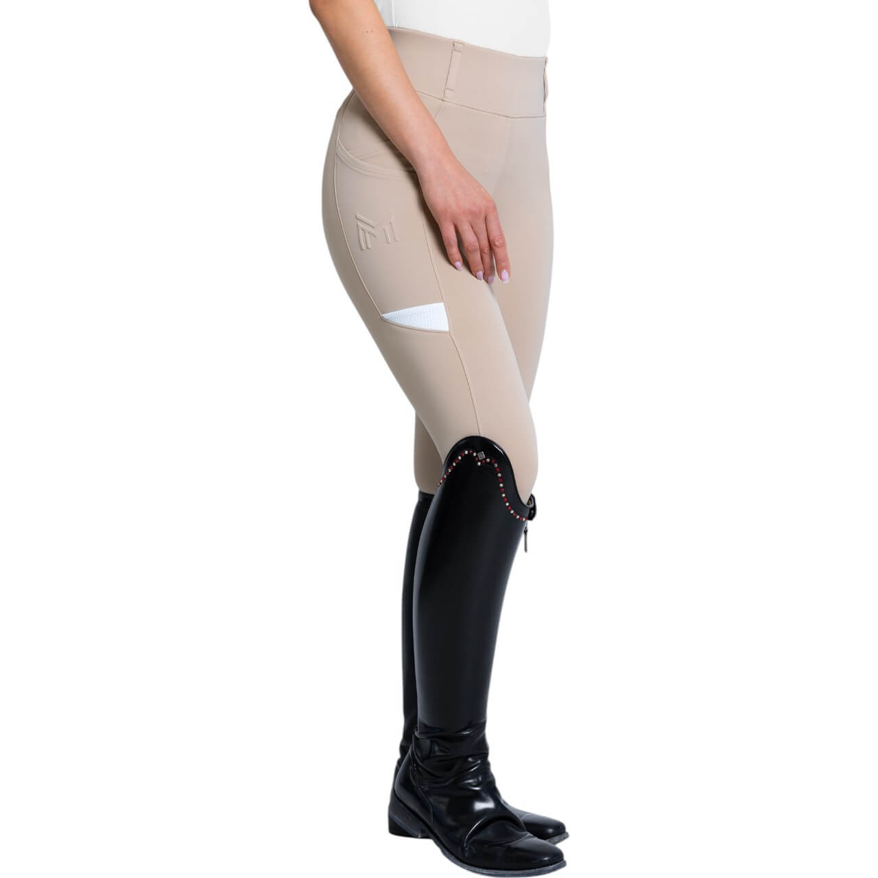 Reitleggings Damen Full-Grip Tech Damenreitleggings